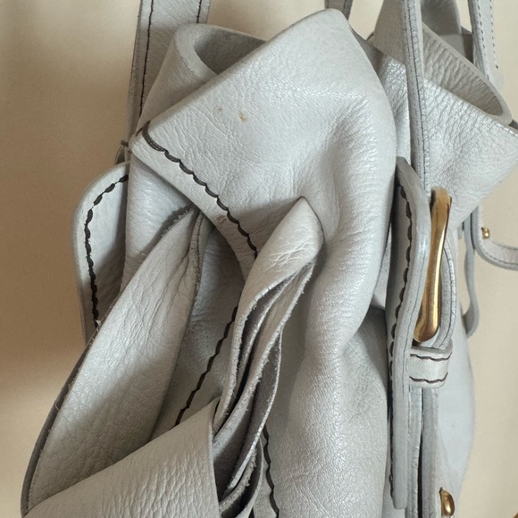 Miu Miu white leather tote bag ribbon - Picture 5 of 8